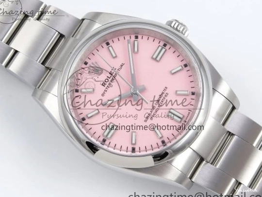 Edition Dial on Clean VR3230 Pink 36mm Perpetual Bracelet Best 904L 1:1 126000 Steel Oyster SS 0131